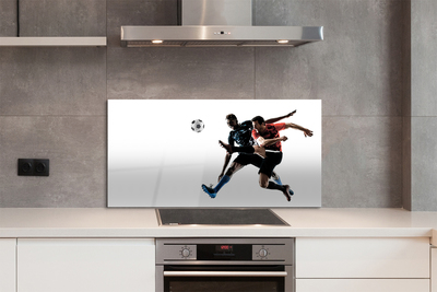 Szkło do Kuchni na Ścianę Mężczyźni w Trakcie Gry