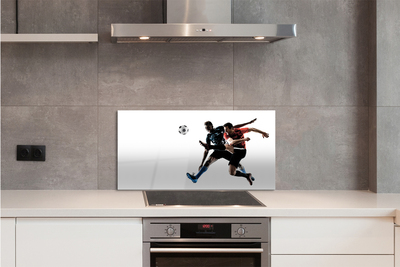 Szkło do Kuchni na Ścianę Mężczyźni w Trakcie Gry