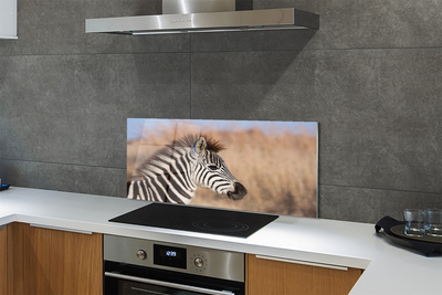 Panel szklany do Kuchni Spojrzenie Dzikiej Zebry