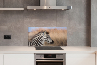 Panel szklany do Kuchni Spojrzenie Dzikiej Zebry