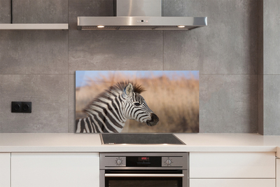 Panel szklany do Kuchni Spojrzenie Dzikiej Zebry