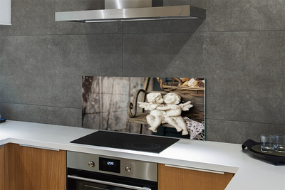 Szklany Panel Czuły Pocałunek Aniołów