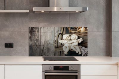 Szklany Panel Czuły Pocałunek Aniołów