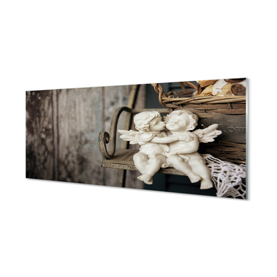 Szklany Panel Czuły Pocałunek Aniołów