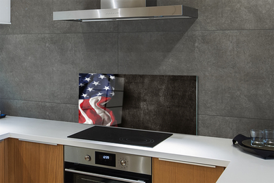 Szklany Panel Amerykański Sztandar Państwowy