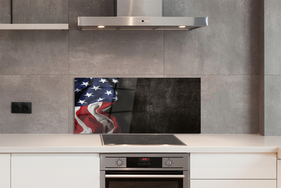 Szklany Panel Amerykański Sztandar Państwowy