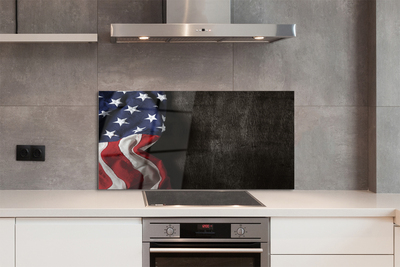 Szklany Panel Amerykański Sztandar Państwowy