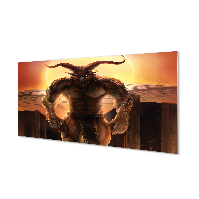 Panel nad Blat Kuchenny Postać o Zachodzie Słońca