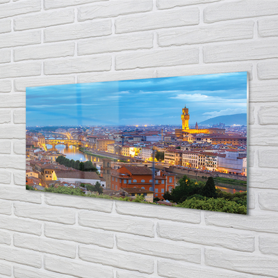 Panel Szklany Włochy Zachód słońca panorama