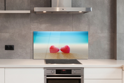 Szklany Panel Serca i Morskie Fale