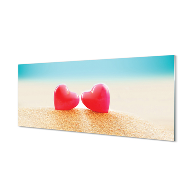 Szklany Panel Serca i Morskie Fale