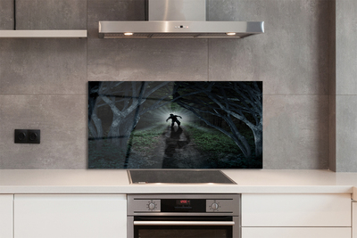 Panel nad Blat Kuchenny Mroczna Postać w Ciemnym Lesie