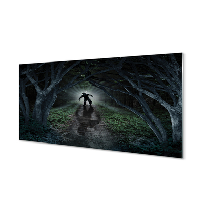 Panel nad Blat Kuchenny Mroczna Postać w Ciemnym Lesie