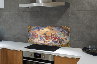 Panel szklany do Kuchni Artystyczna Wizja Aniołów