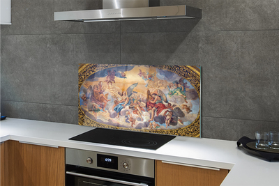 Panel szklany do Kuchni Artystyczna Wizja Aniołów