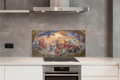 Panel szklany do Kuchni Artystyczna Wizja Aniołów