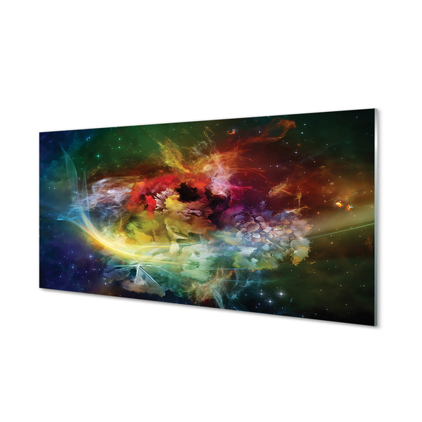 Panel Szklany Fluidyczna Abstrakcja Form