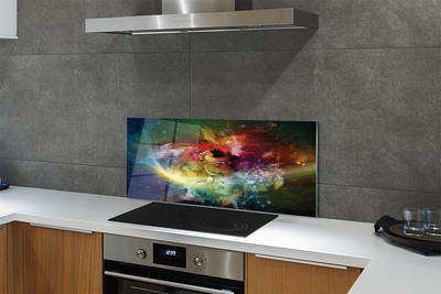 Panel Szklany Fluidyczna Abstrakcja Form