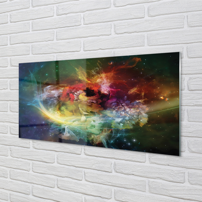 Panel Szklany Fluidyczna Abstrakcja Form