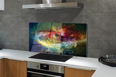 Panel Szklany Fluidyczna Abstrakcja Form