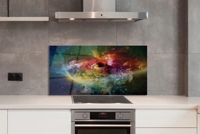 Panel Szklany Fluidyczna Abstrakcja Form