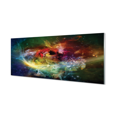 Panel Szklany Fluidyczna Abstrakcja Form