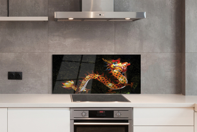 Szklany Panel Świecący Smok Japoński