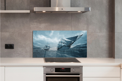 Szklany Panel Statek podczas Sztormu