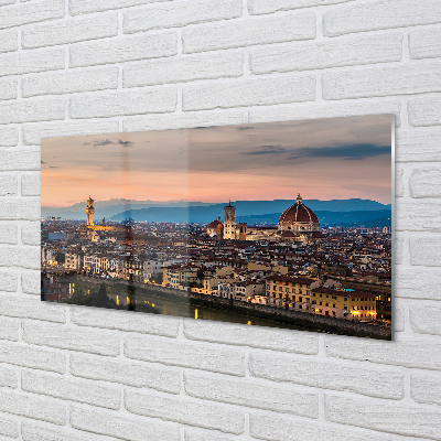 Panel Szklany Włochy Panorama góry katedra