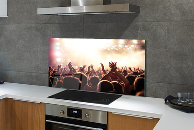 Szklany Panel Tłum na Koncercie