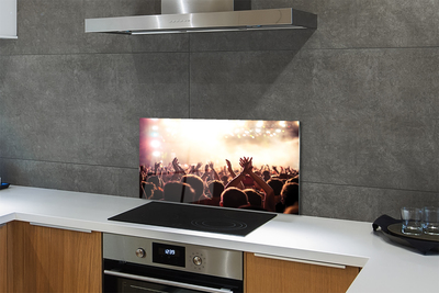 Szklany Panel Tłum na Koncercie