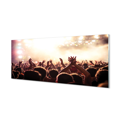 Szklany Panel Tłum na Koncercie
