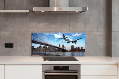 Panel nad Blat Kuchenny Samolot w Chmurach nad Miastem