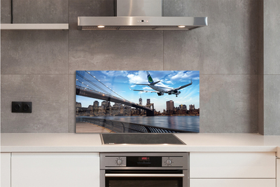 Panel nad Blat Kuchenny Samolot w Chmurach nad Miastem