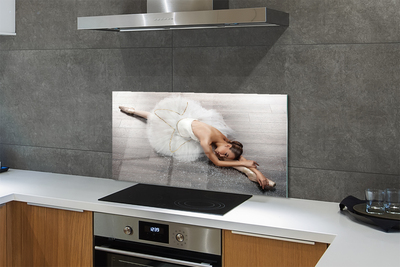 Panel szklany do Kuchni Baletnica w Białej Sukni