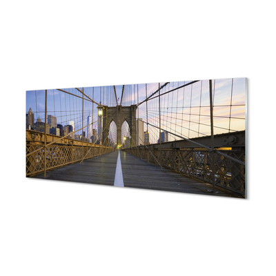 Szkło do Kuchni na Ścianę Skyline o Zachodzie Słońca