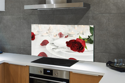 Panel nad Blat Kuchenny Wieczór przy Różach i Świecach