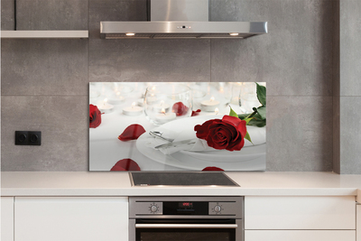 Panel nad Blat Kuchenny Wieczór przy Różach i Świecach