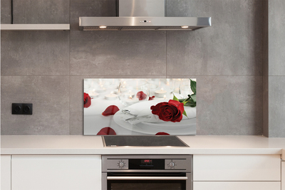 Panel nad Blat Kuchenny Wieczór przy Różach i Świecach