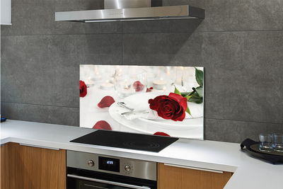 Panel nad Blat Kuchenny Wieczór przy Różach i Świecach