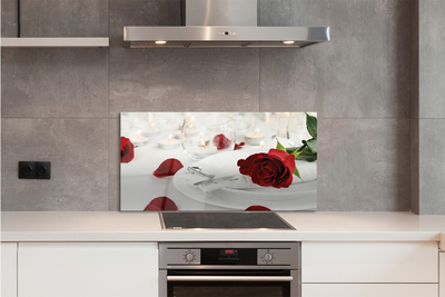 Panel nad Blat Kuchenny Wieczór przy Różach i Świecach