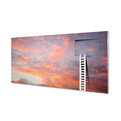 Panel Szklany Drabina niebo zachód słońca