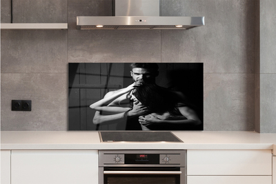 Panel szklany do Kuchni Romantyczna Para