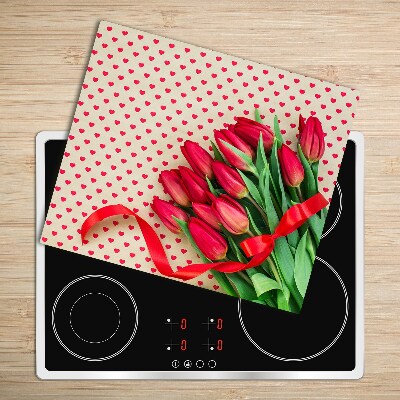 Deska kuchenna Tulipany serduszka