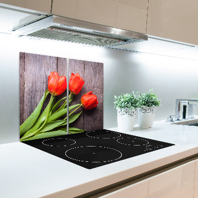 Deska kuchenna Czerwone tulipany