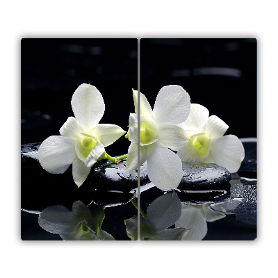 Deska kuchenna Kwiat Storczyk Biały