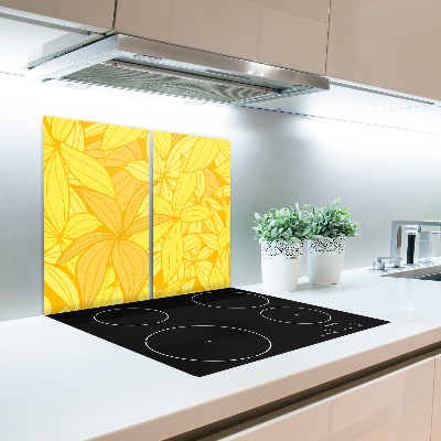 Deska kuchenna Żółte kwiaty tło