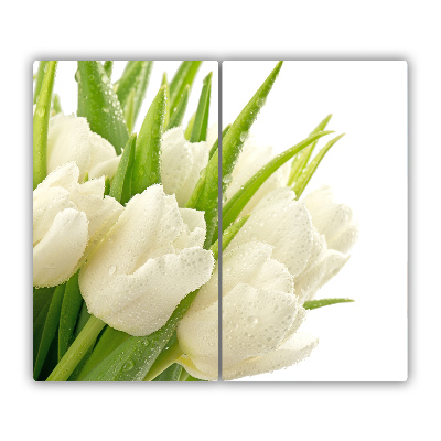 Deska kuchenna Białe tulipany