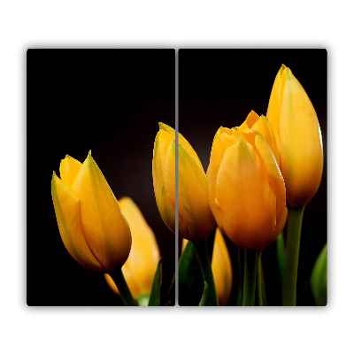 Deska kuchenna Żółte tulipany
