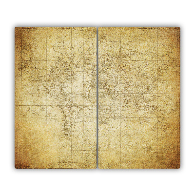 Deska do krojenia Stara mapa świata